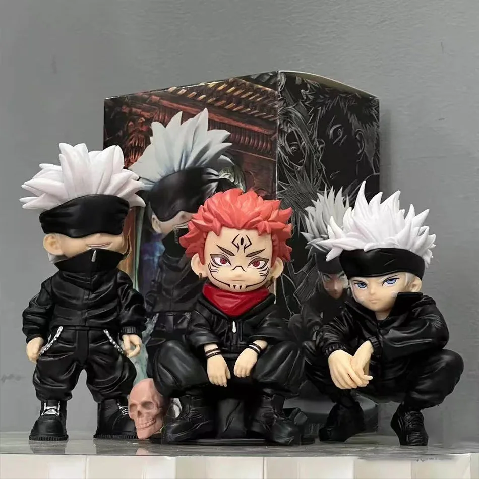 

Jujutsu Kaisen Anime Action Figure Set 3 Styles - Satoru Gojo & Sukuna Lord of the Curse Collectible Model Dolls Toys for Fans