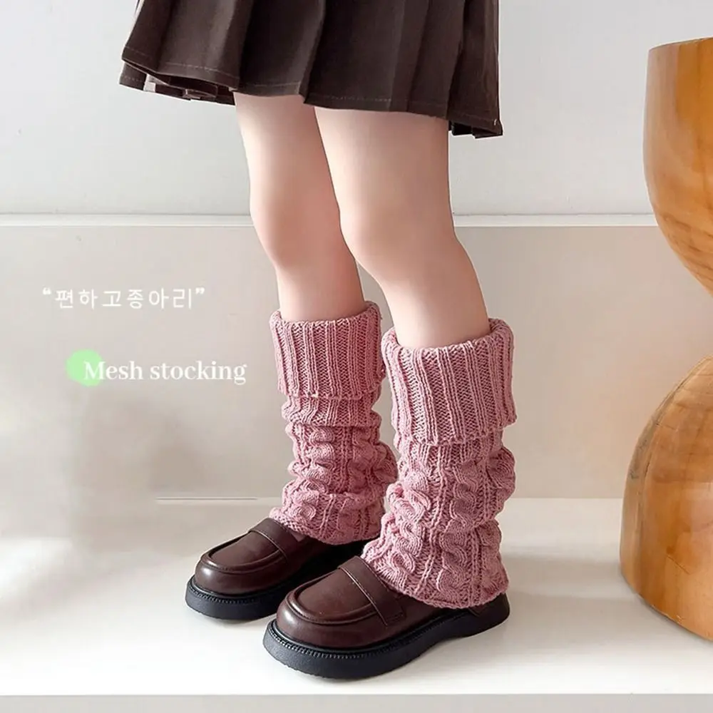 JK Children's Twist Leg Warmers Kawaii Balletcore Japanese Style Leg Socks Long Stockings Foot Cover Ballet Guards Socks Baby