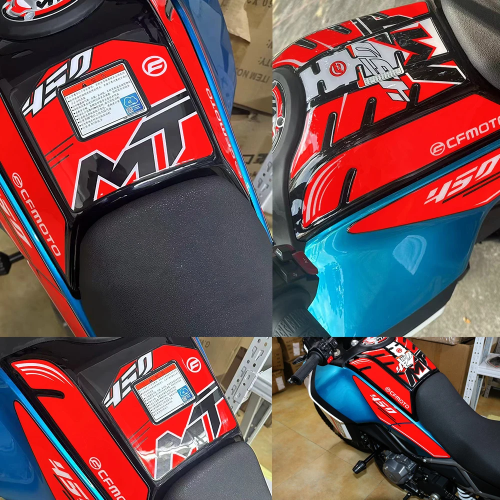 

Motorcycle Anti Slip Fuel Oil Tank Pad Side Knee Grip Decal Protector Sticker Pads Stickers For CFMOTO 450MT 450 MT 2024