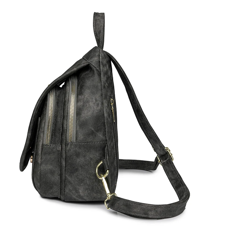 حقيبة ظهر جلدية متعددة الوظائف للنساء، حقيبة كتف مائلة على الصدر للفتيات، حقيبة زجاجات مياه للسفر #3