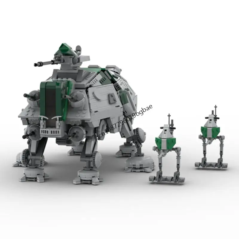 New 2042Pcs Famous Star Battle Movie Moc At-Te Lightning Squadron Model Diy Creative Ideas Kid Toy Birthday Gift Building Blocks view 4