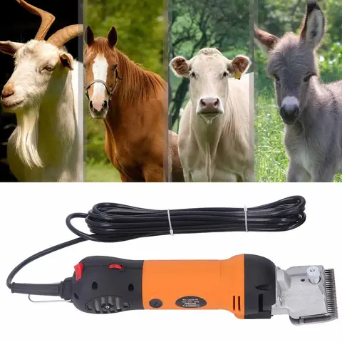 690W Sheep Horse Clipper Orange Professional Speed Control Electric Grooming Kit Horse Hair Shears Professional Sheep Clipper