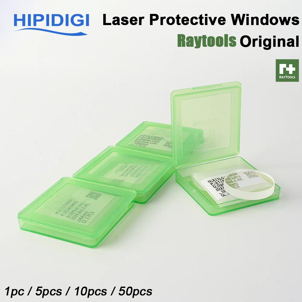 Original Raytools Fiber Laser Protective Windows 27.9x4.1 37x7 Protection Lens Optical for BT210S BT240 BM114 BM115 Cutting Head