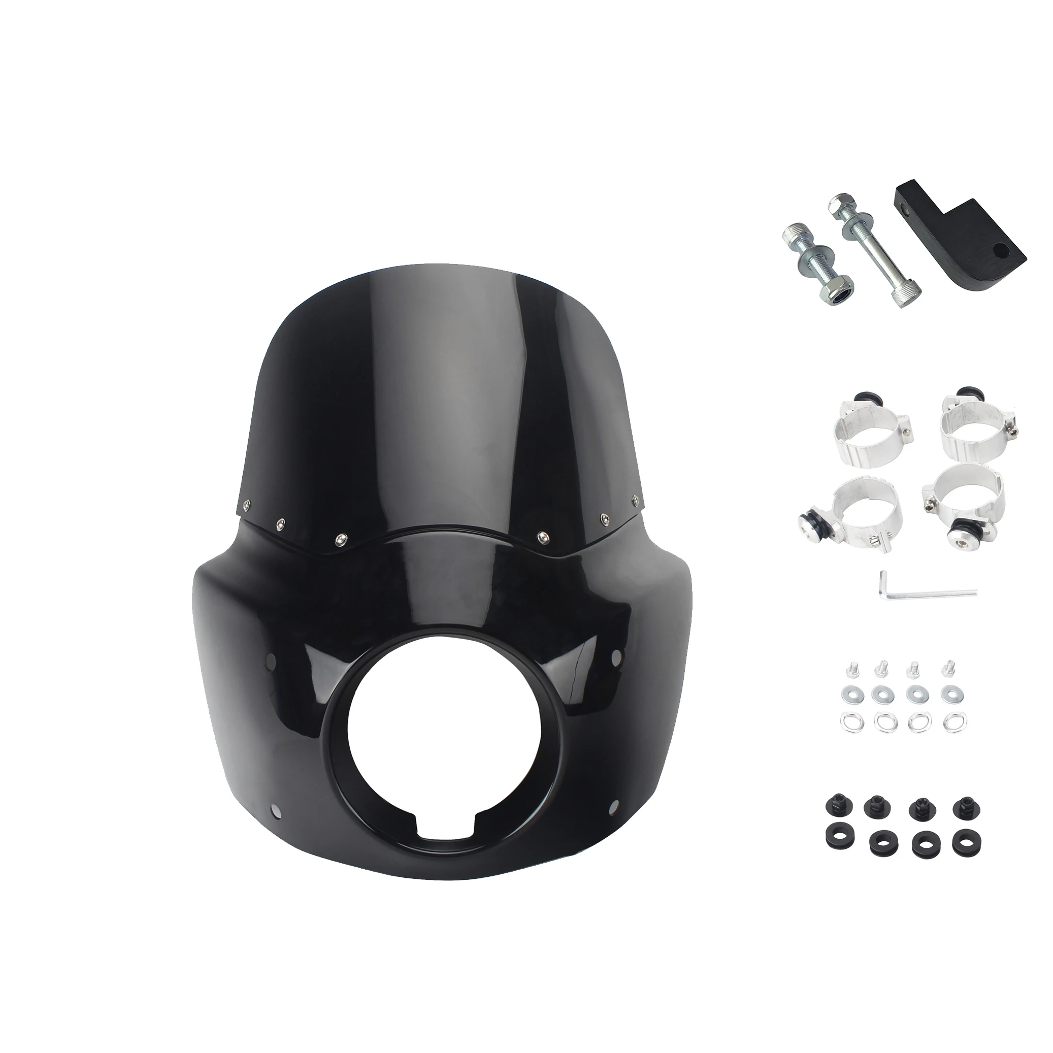 

Motorcycle Headlight Fairing With Bracket For Harley Dyna 2006-2017 For Harley Dyna Wide Glide FXDWG For 87-1999 FXR With Riser