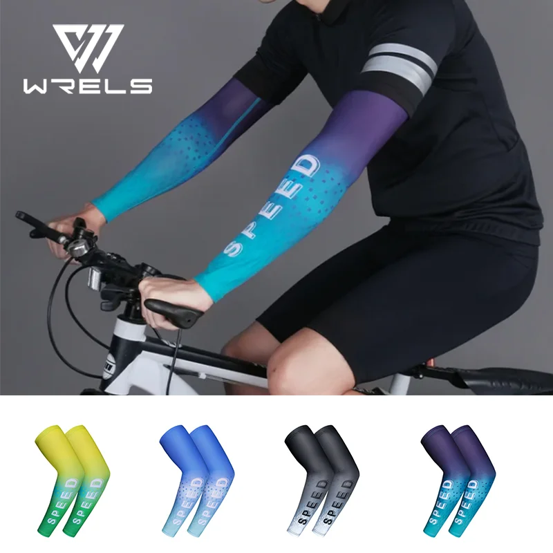 Mangas de compresión deportivas anti-UV de seda helada, elásticas y refrescantes para correr, transpirables, de secado rápido, para conducir en verano.