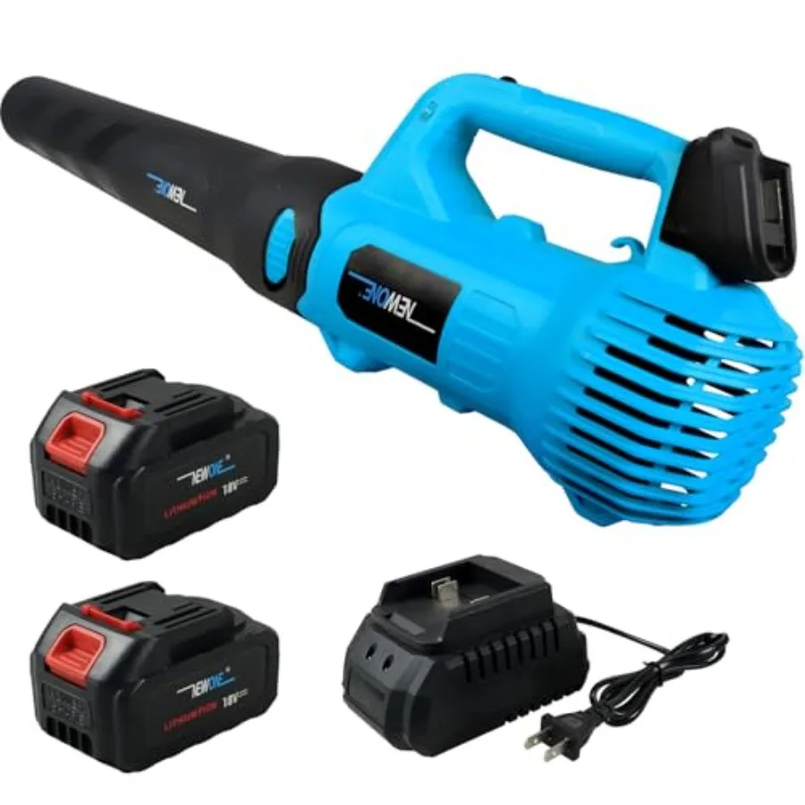 

Leaf Blower Cordless Hand Electric Leaf Blower/Leaf Vacuum20V 5 Speed Lightweight Sweeper Vacuum with 2 Battery and Charger Por