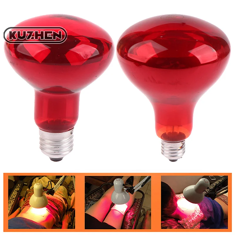 Infrared Physiotherapy Bulb 100W 150W Heating Therapy Red Lamp for Body Neck Ache Arthritis Muscle Joint Relaxation Pain Relief