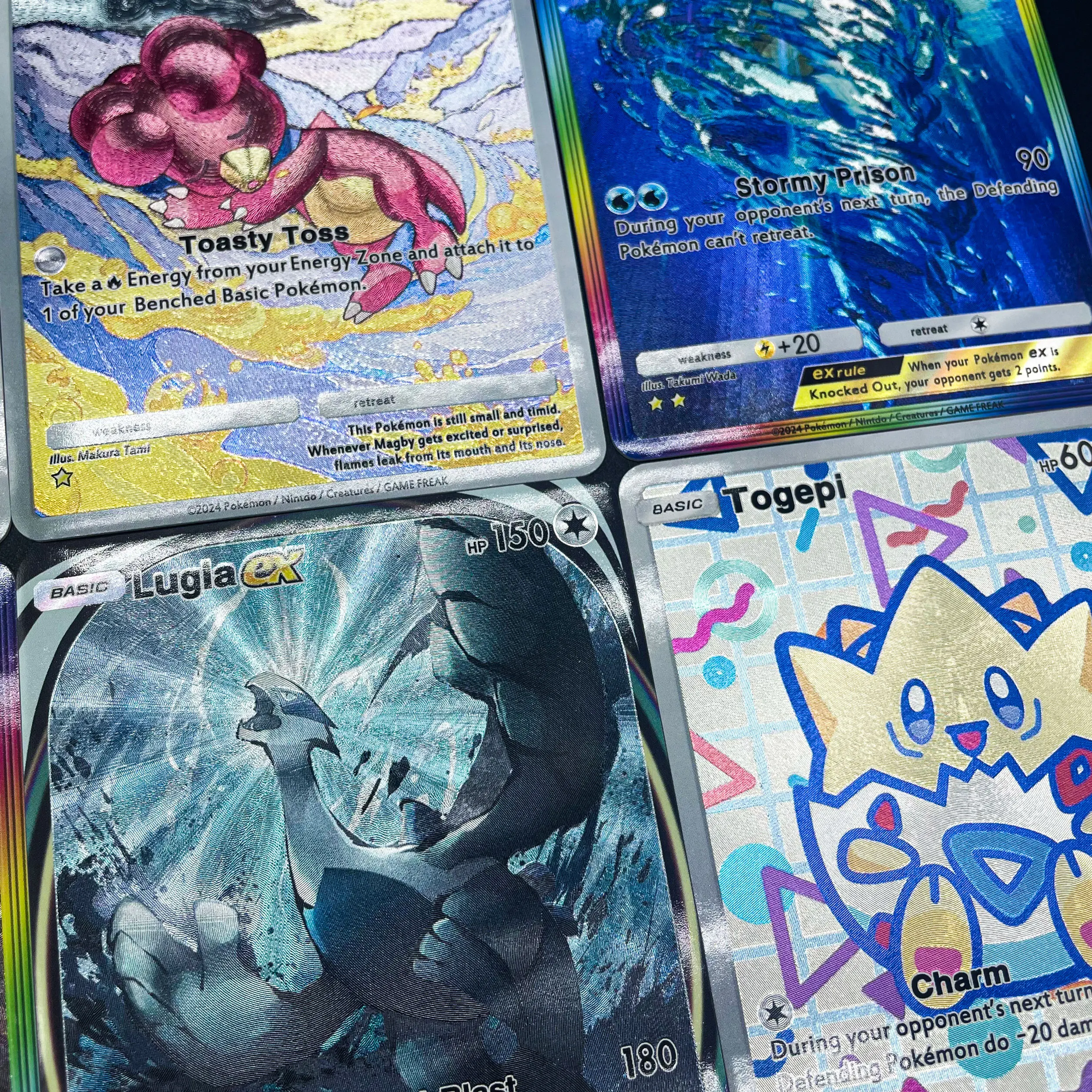 第23弾 PTCG ポケットコレクションカード 英語版 ピチュ ルギア セントレット エンボス加工 フラッシュカード 子供向けギフト おもちゃ