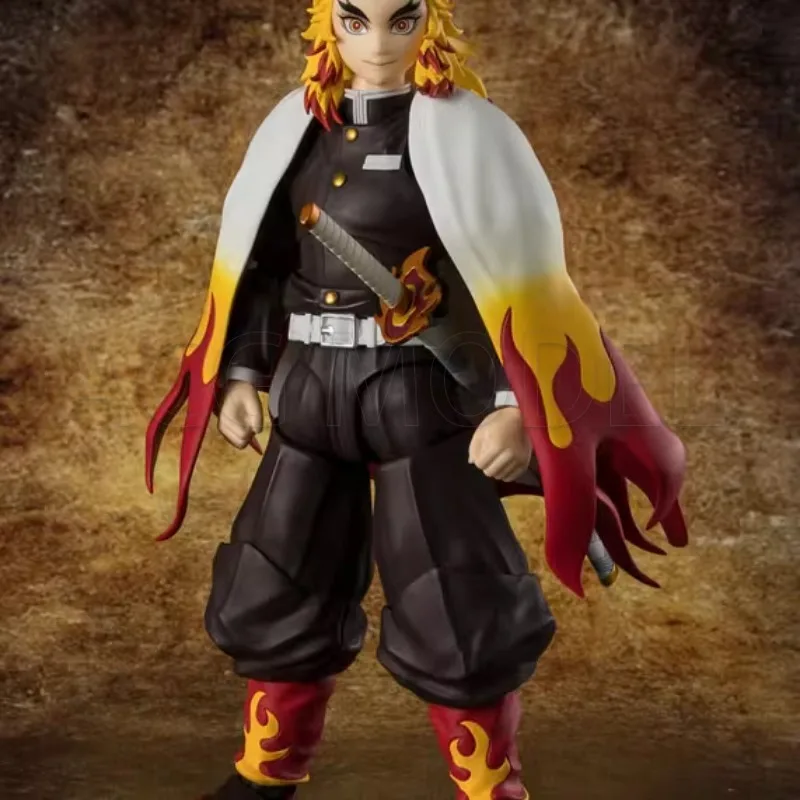 Disponibile Originale Bandai SHFiguarts SHF Demon Slayer Rengoku Kyoujurou Action Figure Giocattoli Collezione Modello Regalo