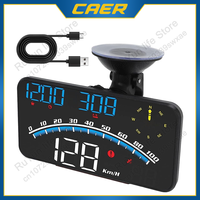 Universal G10 HUD Car Head Up Display with GPS Speedometer KM/H MPH Digital Clock Odometer Alarm Easy Installation Electronics