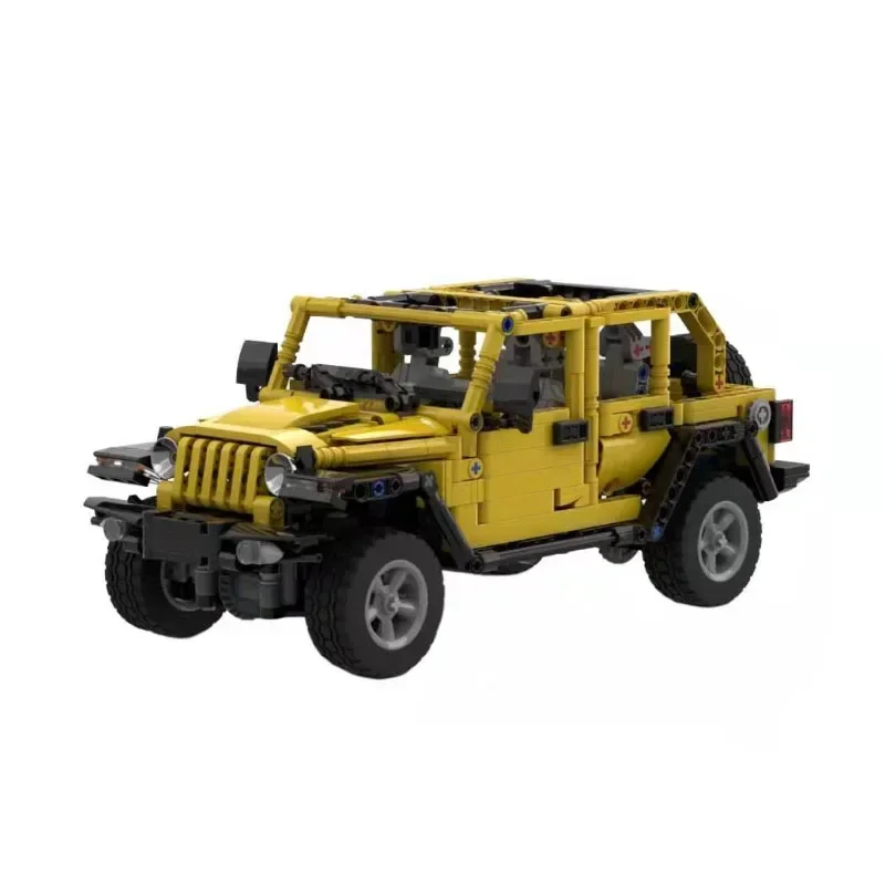 MOC-48742 Static Edition Jeep Assembly Splicing Building Block Model 1260 Parts Building Block Adult Kids Birthday Toy Gift