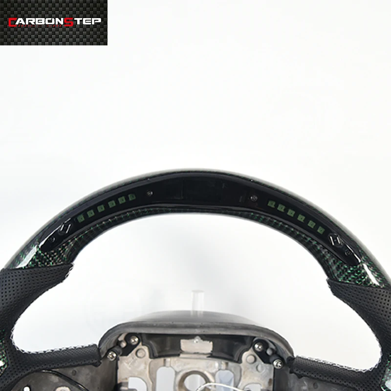 Forged High Quality Glossy Carbon Fiber Steering Wheel With LED Display for Dodge Charger Challenger