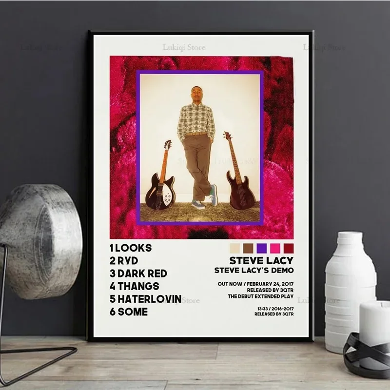 New Steve Lacy Gemini Rights Tracklist Album Cover Wall Art Poster Prints Kitchen Picture Living Room Home Decor Canvas Painting