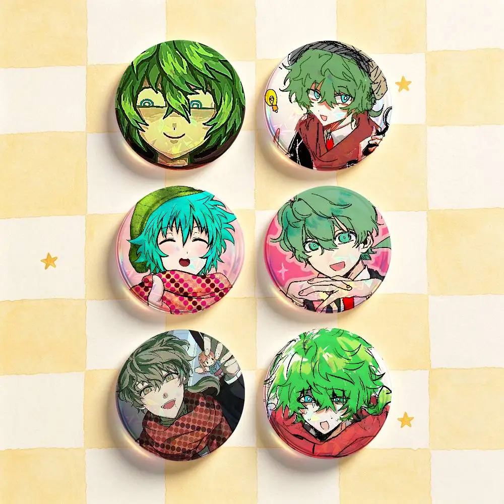 M-Midori Sou Hiyori YTTD HD Print Badges Pretty Round Display Brooches IP merchandise 32mm 58mm 75mm 44mm 25mm