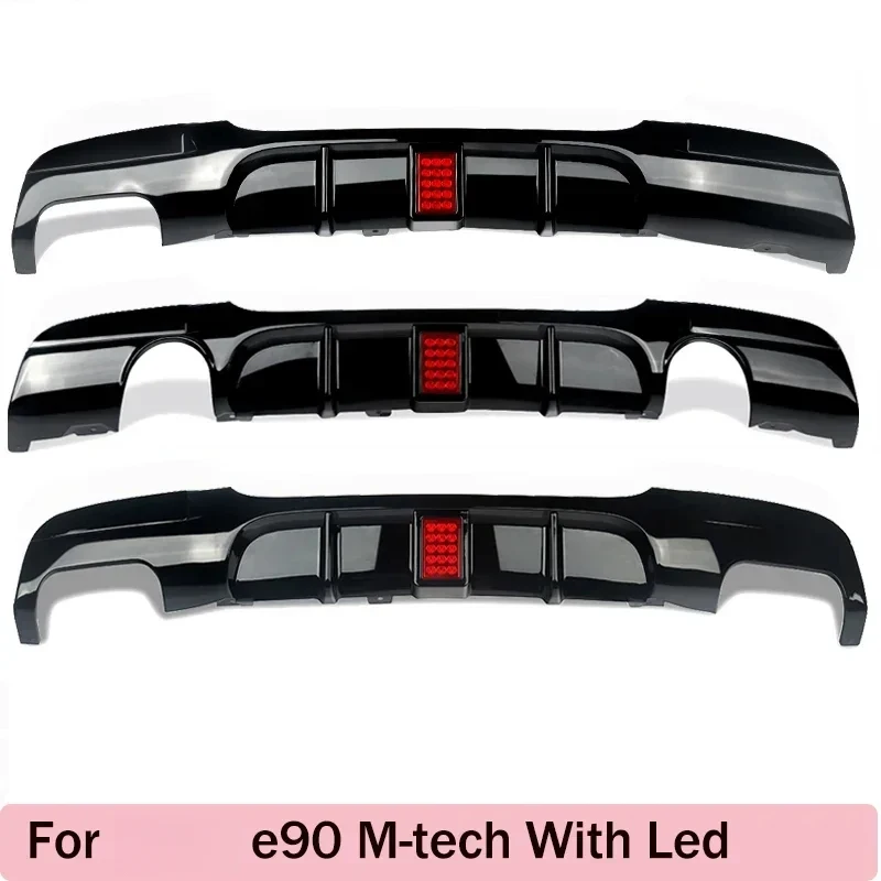 

Rear Bumper Spoiler Lip 3 Series E90 318i 320i 328i 330i 335i 340i Diffuser with Brake Light 2005-2012