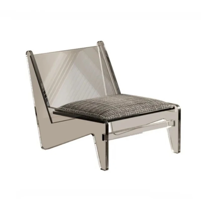 

Acrylic Leather Stool Support Retro Sofa Acrylic Chair