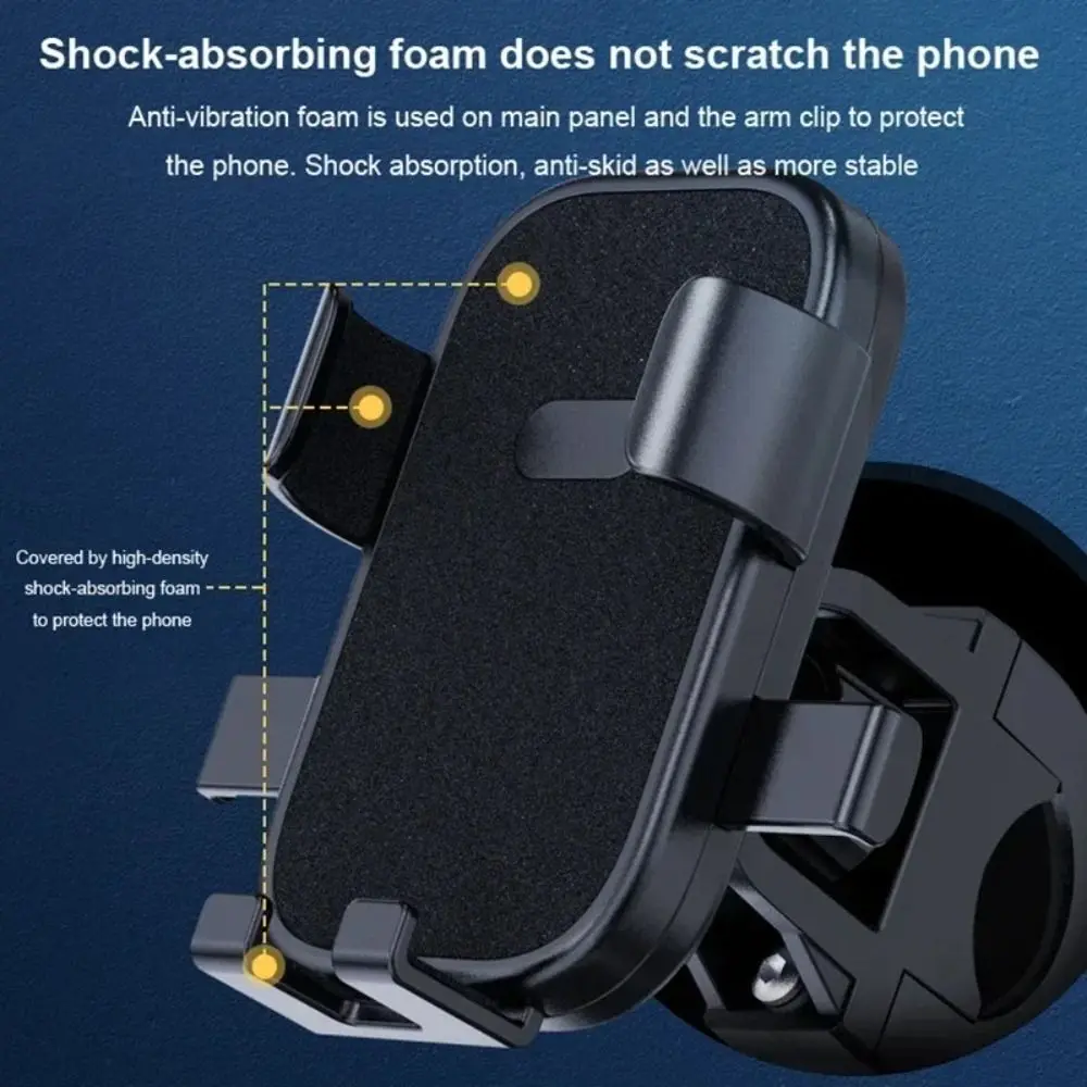 360° Rotatable Cell Phone Mount Shockproof Non-slip Bike Phone Bracket Adjustable Universal Mobile Phone Holder Outdoor Cycling