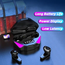 NEW X15 TWS Earphones Bluetooth Wireless Gamer Headphones 65ms Low Latency Earbuds fone Gamer Headset Gamer With Mic Handfree