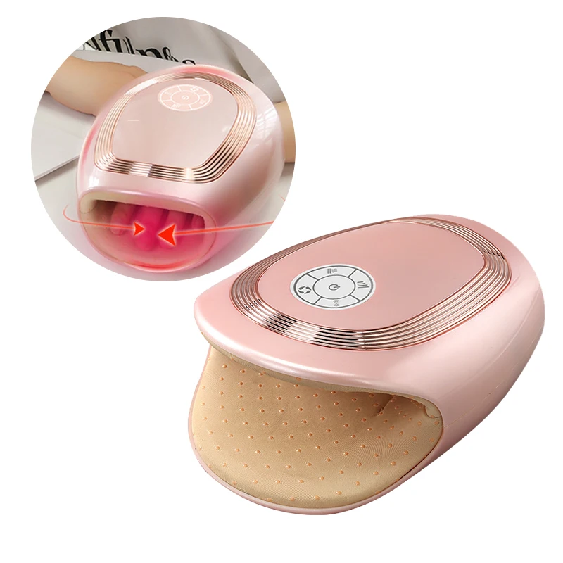 

Intelligent Electric Hand Massager Red Light Hot Compress Airbag Squeeze To Dredge Finger Palm Joint Vibration Massager