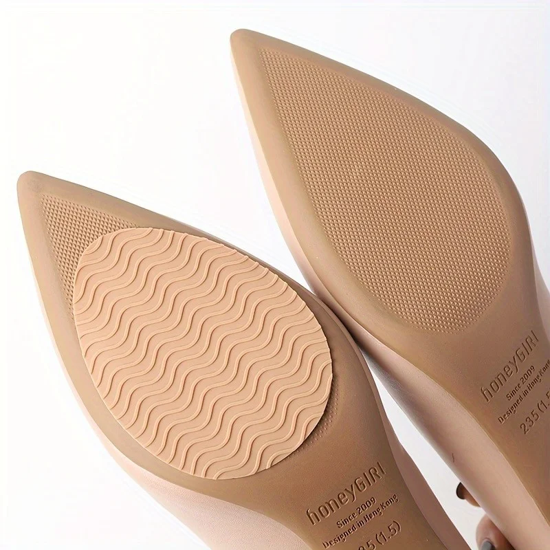 1 x Gummi-Schuhpolster für den Ersatz der Sohlenreparatur, selbstklebende Schuhsohlenschutz für High Heels, Stiefel, Lederschuhe