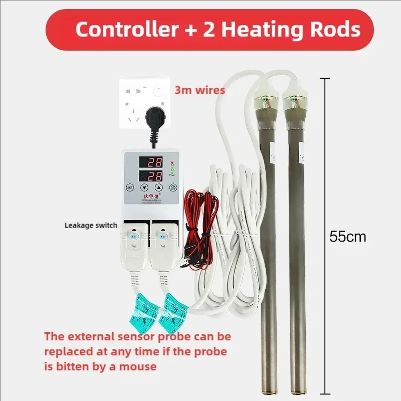 Outdoor Fish Pond Heater, Automatic Fish Pond, Outdoor Shrimp Pond Heater, Constant Temperature Heater, Fish Tank Heating Rod