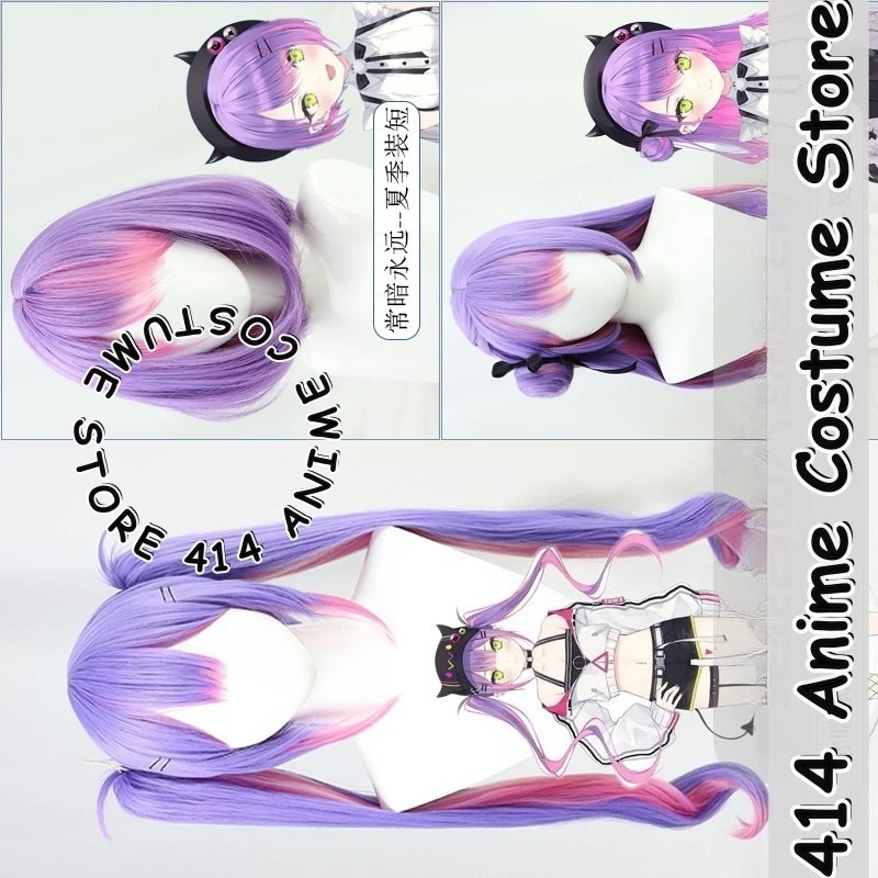 

Game & Anime Tokoyami Towa Cosplay Wig hololive VTuber Heat-Resistant Fiber Synthetic Hair