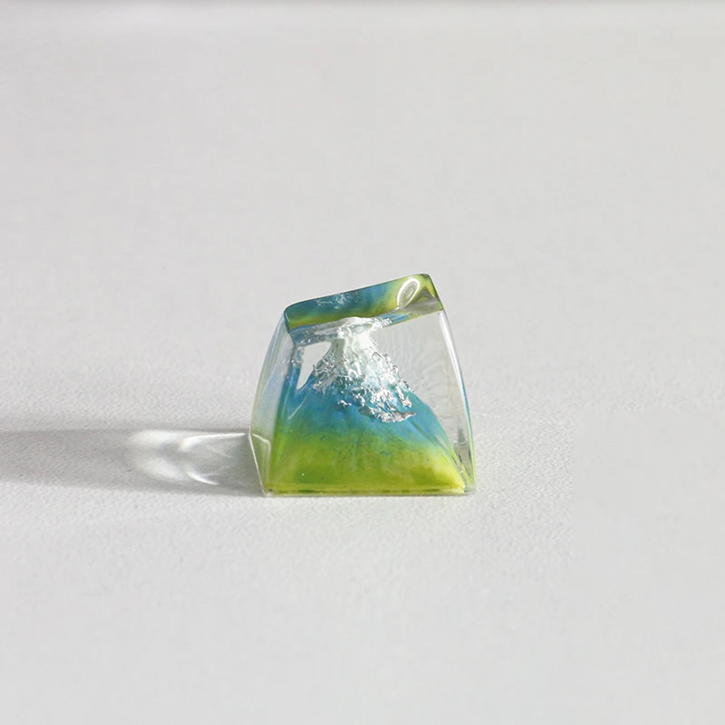 Fuji Yamashita Theme Keycap Personalized Design Mechanical Keyboard Resin Keycap Translucent Cross Axis Keycap Accessories Gift