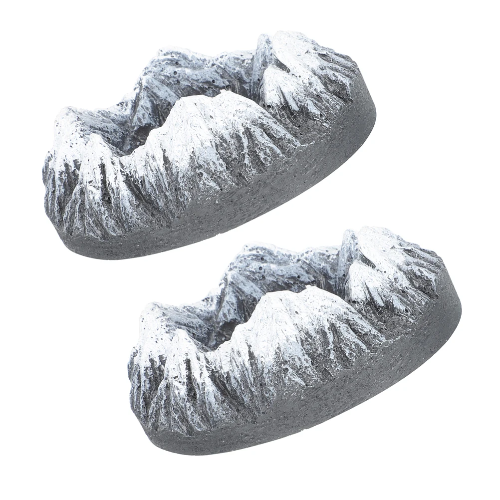 

2 Pcs Ashtray Vintage Nordic Cement Decorative Office Home Sculpture Cool Cigar Outdoor Artistic Figurine