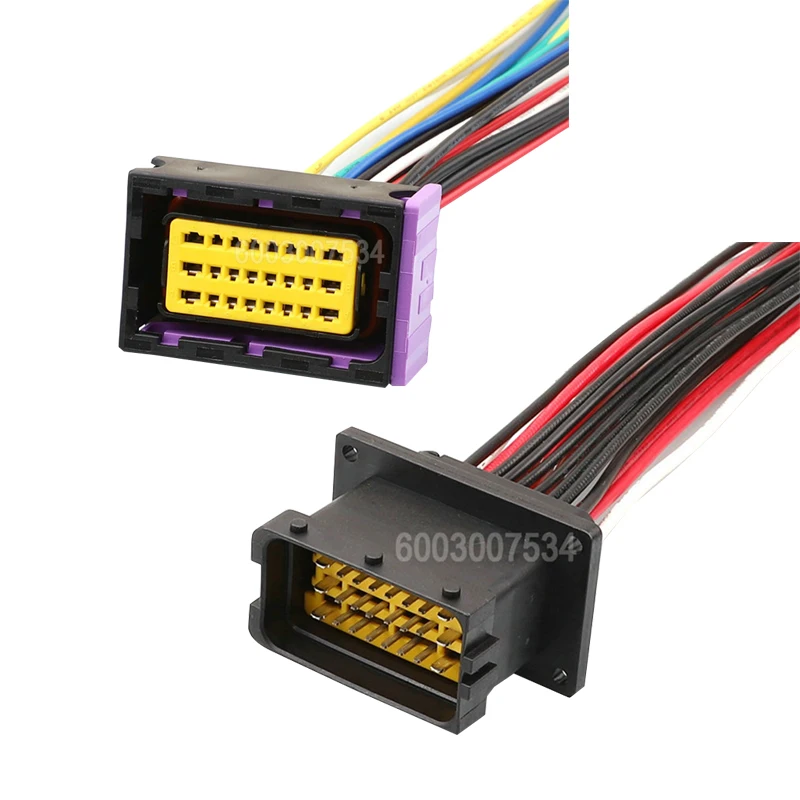 24 Pin Connector Unsealed Series Male Female Connector Cable Plug Motorcycle Electrical Harnesses Wiring Harness 211PC249S0005