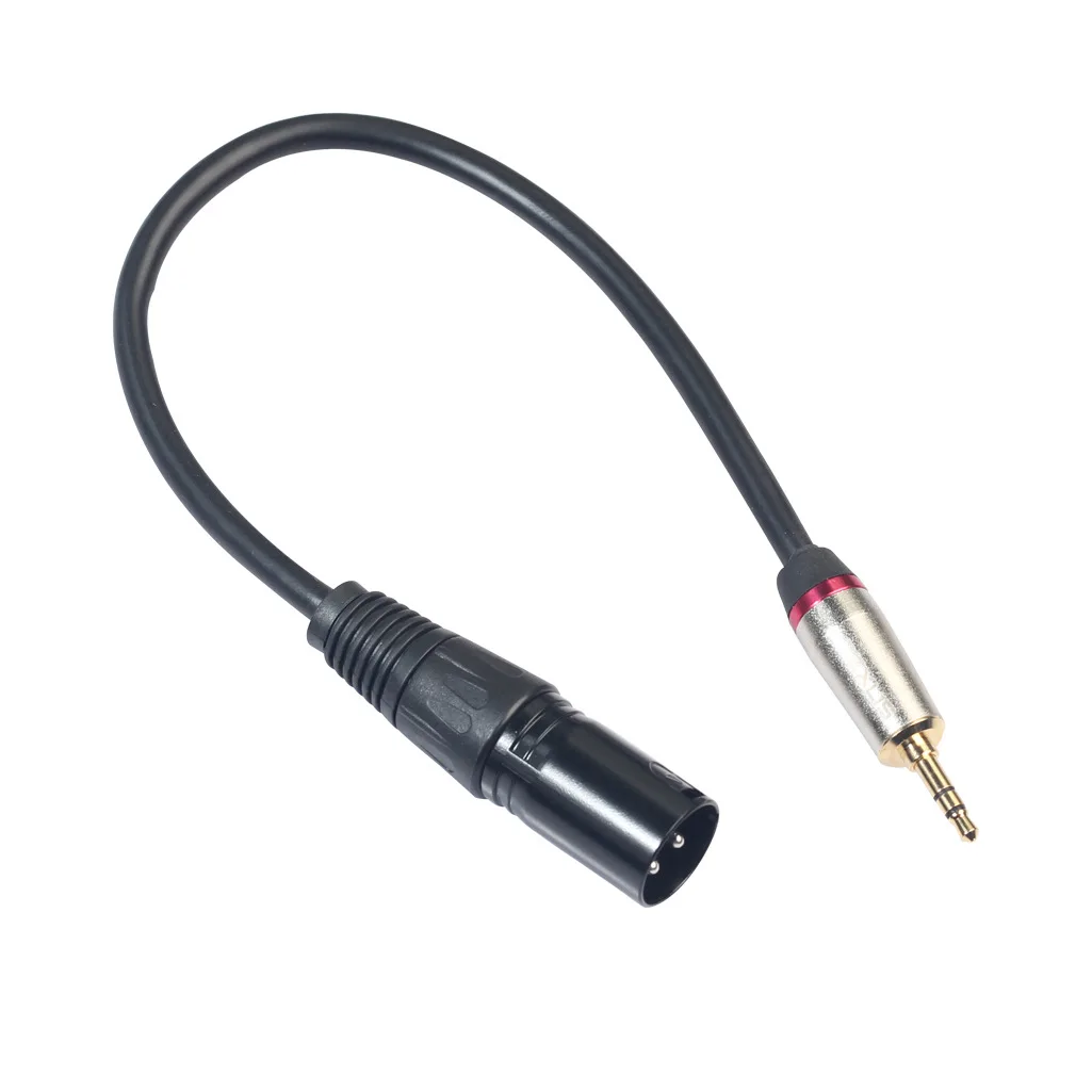 Audio Cable Canon XLR Male To 3.5 Jack Male Aux Connector Gold Plated For Instrument Guitar Mixer Amplifier Bass