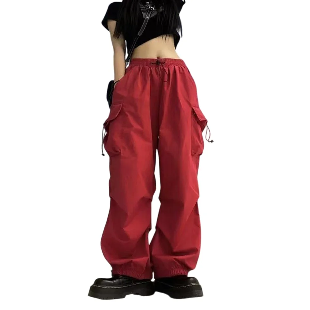 

Уличные модные брюки, женские комбинезоны в стиле хип-хоп для отпуска, подходят для всех сезонов, уличная мода обычной длины