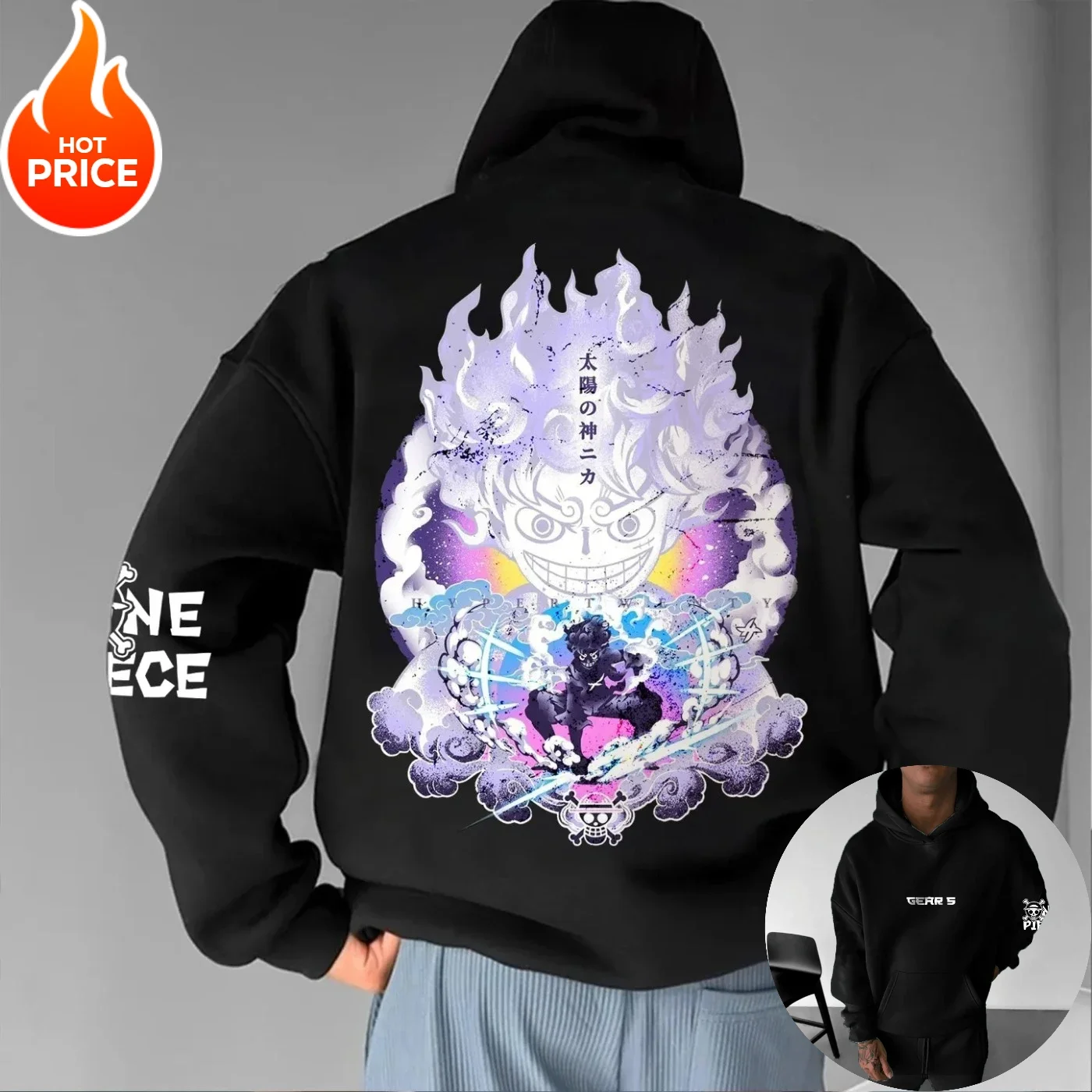 

Цельный Nika Luffy Harajuku 2025, зимняя мужская толстовка с капюшоном, уличная одежда, винтажная женская толстовка большого размера с капюшоном, топ с длинными рукавами