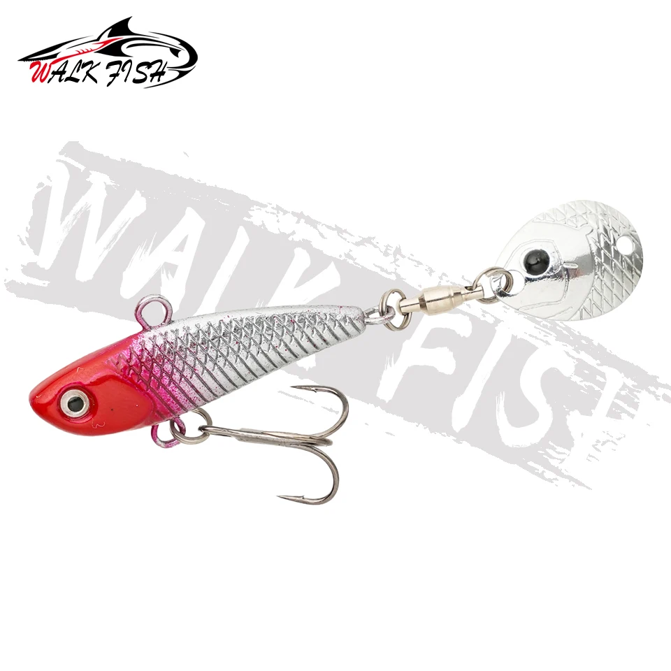 WALK FISH 8/11/15g Neuer VIB Angelköder Spinner Spoon Kleiner Wirbelwind Eisenplatte Rotierender Köder Meeresangeln Seebarsch Süßwasser – Detail 9