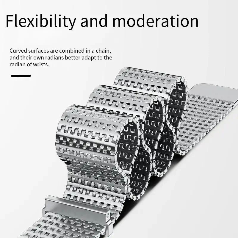 Metal Strap for Huawei Watch 4/3/pro/GT5-4-3 Amazfit GTR 4/GTS 4 Mini Magnetic Bracelet for Samsung Galaxy Watch 7/6/5/4/3 Band