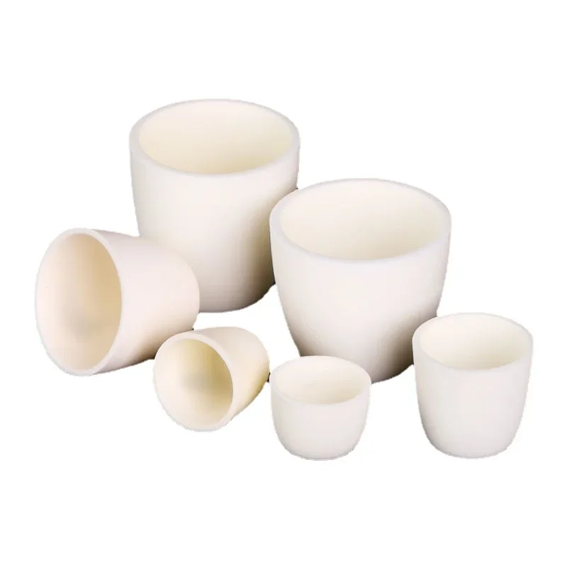 

1piece Laboratory 5ml To 750ml Corundum Crucible 99% Alumina Ash Crucible Without Cover for Experiment