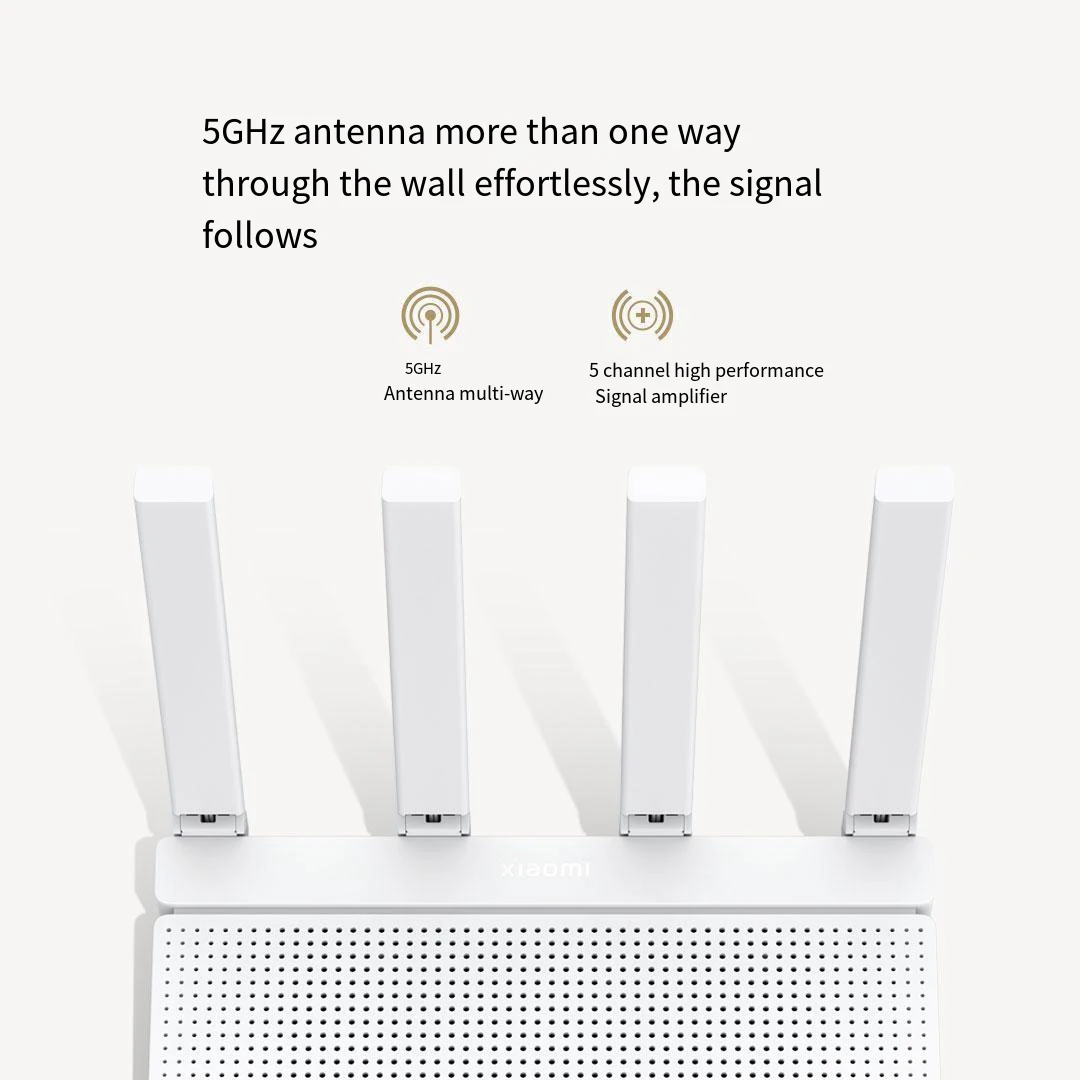 Xiaomi Redmi Router AX3000T Mesh Technology 2.4GHz 5GHz Mi WiFi 6 ROM Efficient Wall Penetration Protection WiFi Router Repeater