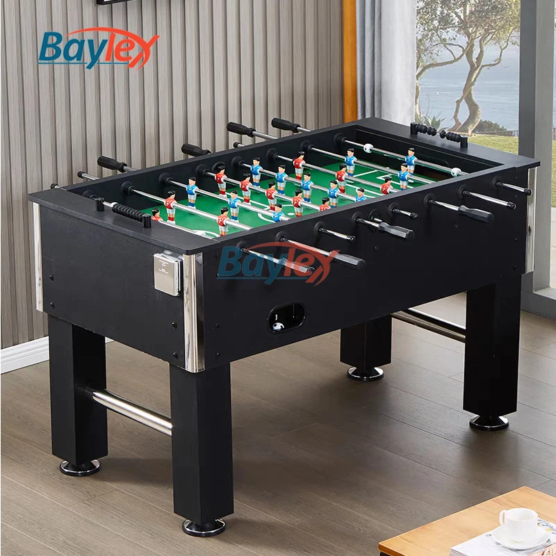 

Best Quality Classic Black Soccer Table Foosball Table Newest Design Football Indoor Game with Ball Accessories Players