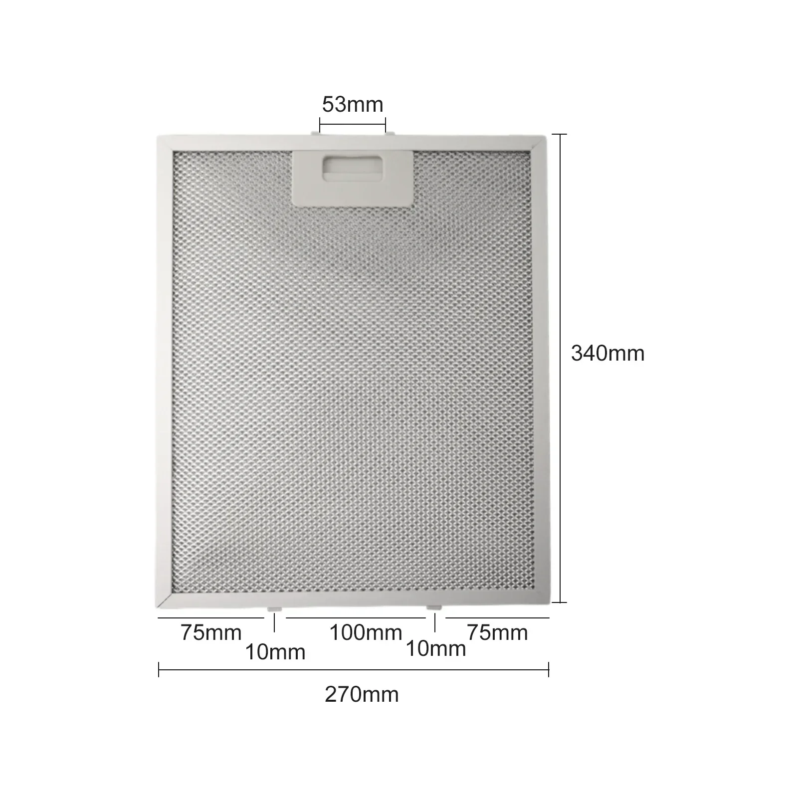 

1pcs Silver Cooker Hood Filters Metal Mesh Extractor Vent Filter 340x270x9mm For Most Brands Of Range Hood Vents