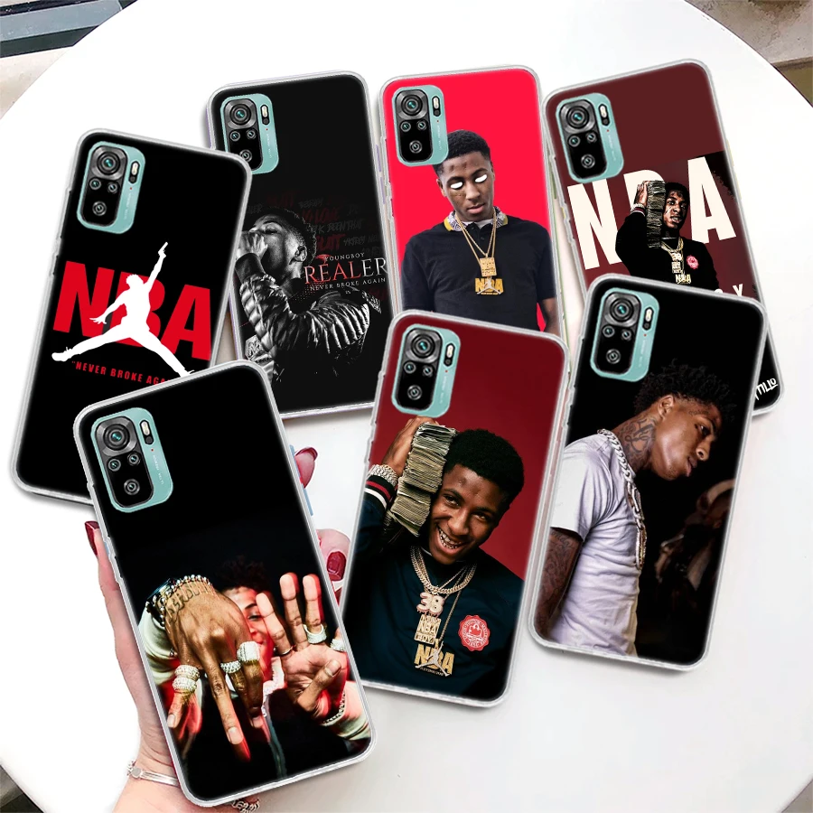 YoungBoy Never Broke Again Coque Phone Case For Xiaomi Redmi Note 13 12S 12 11S 11T 11E Pro Plus 11 10 10S 9 9S 8 8T 5G Cover No