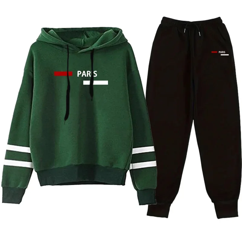 

Fashion Quality Striped Print 2026 Spring Hot Sales Women's Tracksuit Hoodies Comfort Casual Daily Outdoor Jogging Two-piece Set