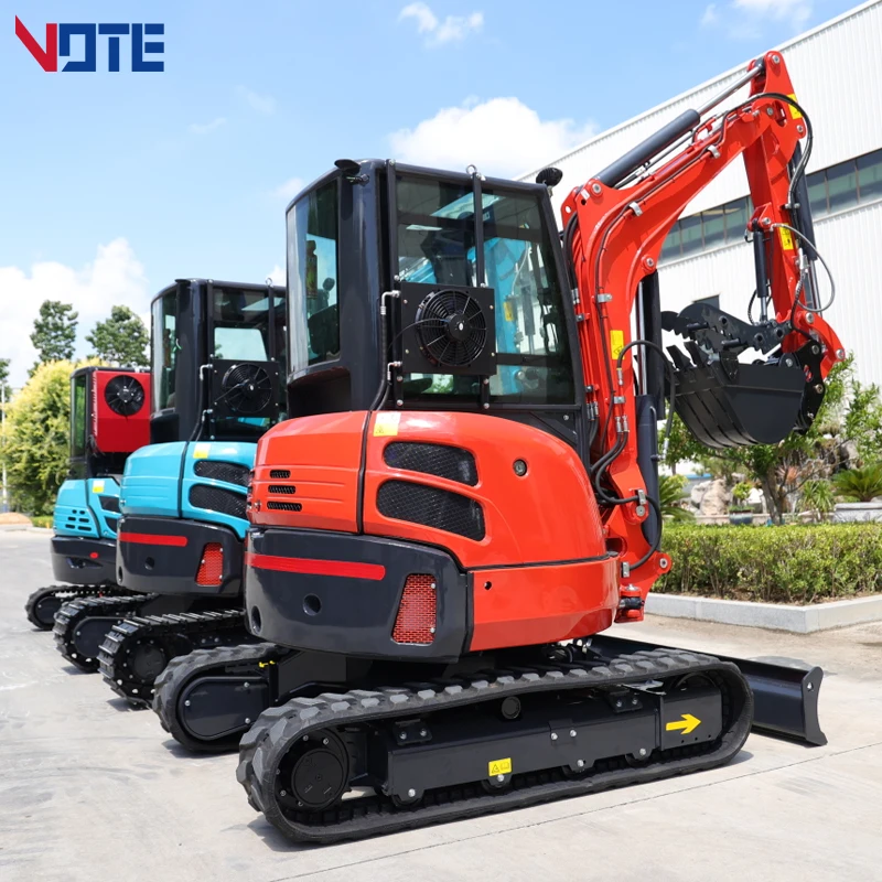 Customized Free Shipping! Mini Excavators Hyundai Used Engine Small Digger CE/EPA/Euro 5 Compact Mini Excavators 3.5ton Price