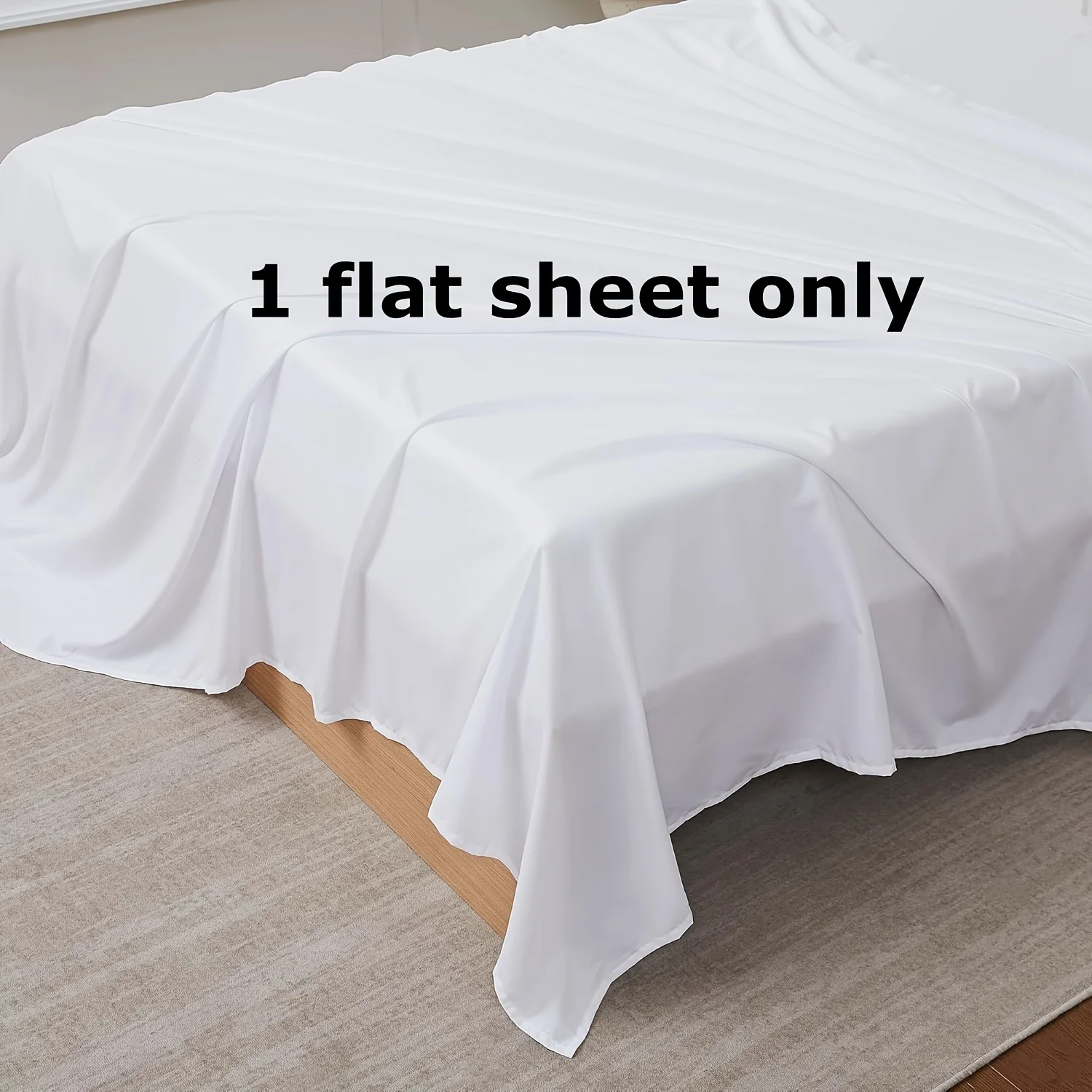 1 piece bed sheets pure white hotel bed sheets  single and double home use