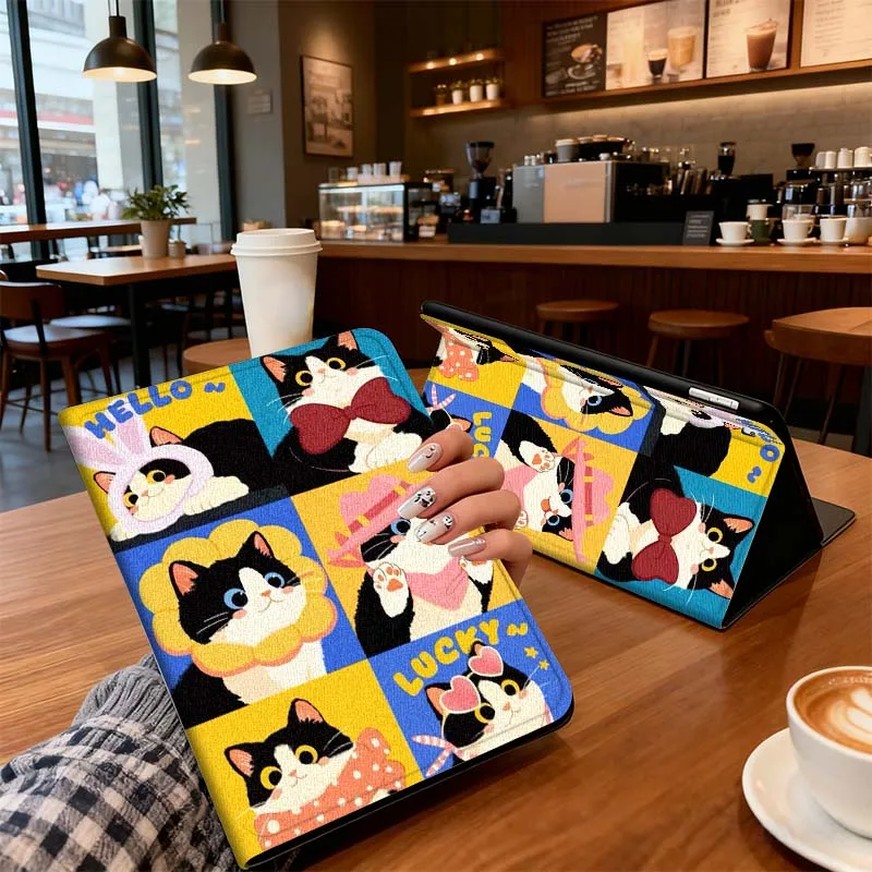 

Animal Lattice Pattern For iPad Pro 7 8 9 Gen 2 11 13 5th 6th 10th 11th M5 M4 12.9 10.9 10.2 Inch 2024 2025 Tablet Case