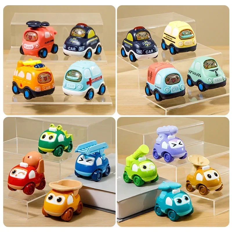 Cute Cartoon Engineering Car Toys for 0 3 6 Years Baby Kids Inertia Sliding Mixer Dump Truck Tractor Vehicle Boy Girl Gifts