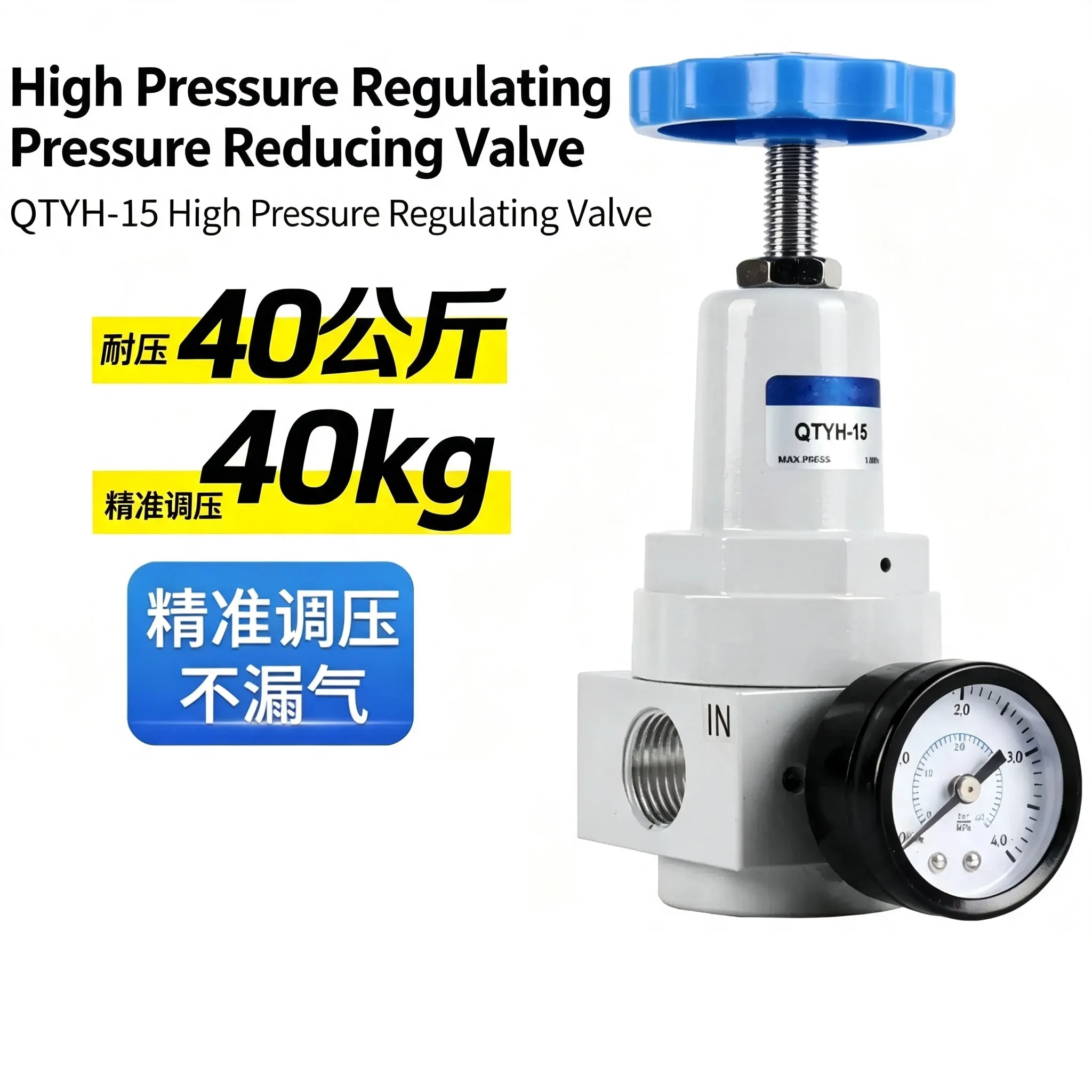 Regulator With Gauge Port 1/4 3/8 1/2 2 inch BSP 1/2