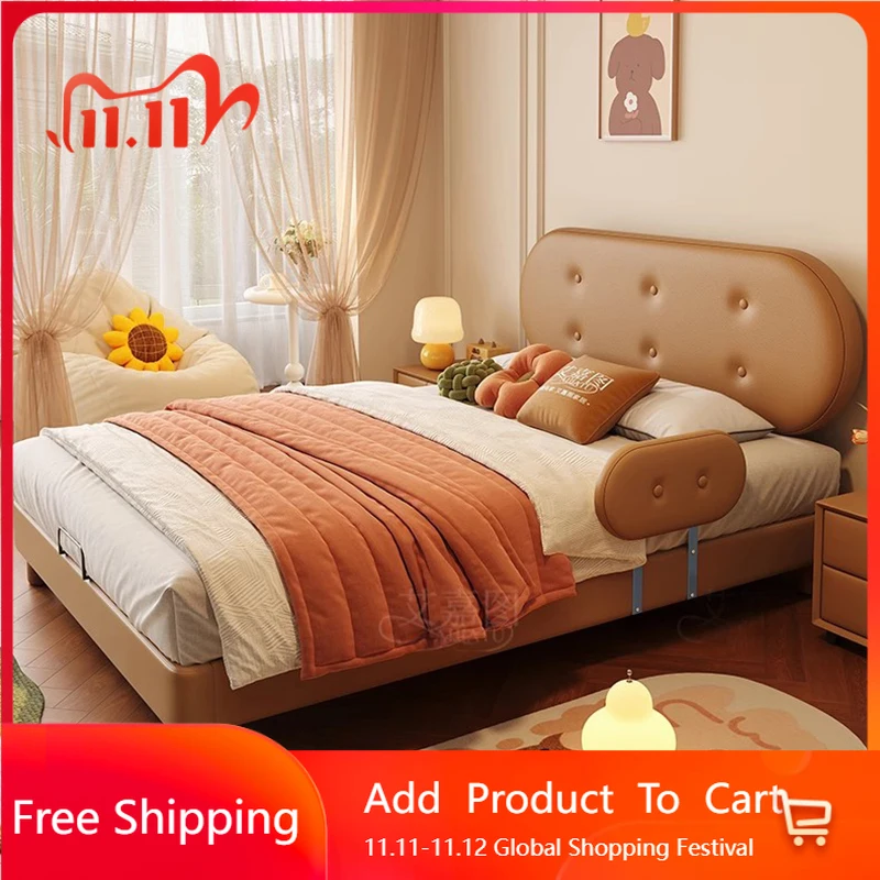 

Children Single Bed Bedroom Modern Sofa Full Massage Bed Wooden Loft Queen Castle Sleeping Safe Cama Solteiro Unique Furniture