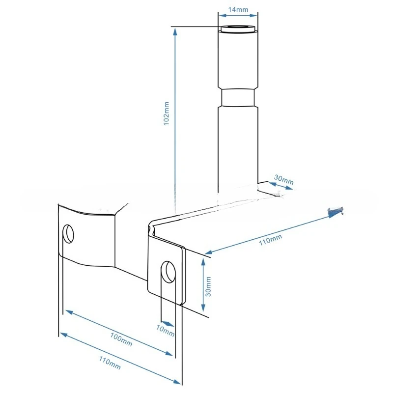 Strobe light mounting bracket: T-shaped metal bracket, strobe light wall-mounted iron , L-shaped, I-shaped, and various types