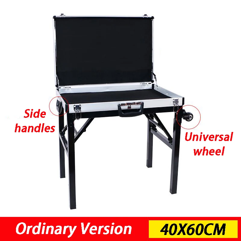 Nachtmarktkraam Sieradendoos Draagbare opvouwbare sieradenorganizer Dozen Multifunctionele aluminium oorbel displaystandaard