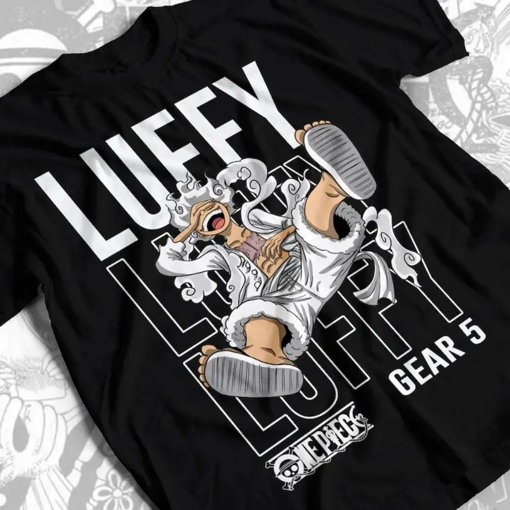 One Piece Japanese Anime Print Cotton T-Shirt Luffy Zoro Men Women Casual Short Sleeve Tee Luffy T-shirt Casual Streetwear Tops
