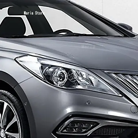 현대 아제라 2012 2017 액세서리, 자동차 헤드라이트 보호 필름, 헤드램프 복원, 투명 블랙 TPU 자동차 스티커